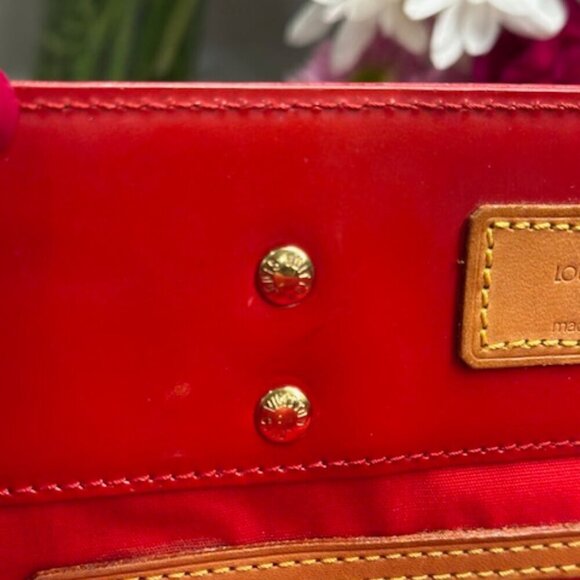 🔥🔥 Louis Vuitton Monogram Red Vernis Tote Bag EUC! - Picture 15 of 16